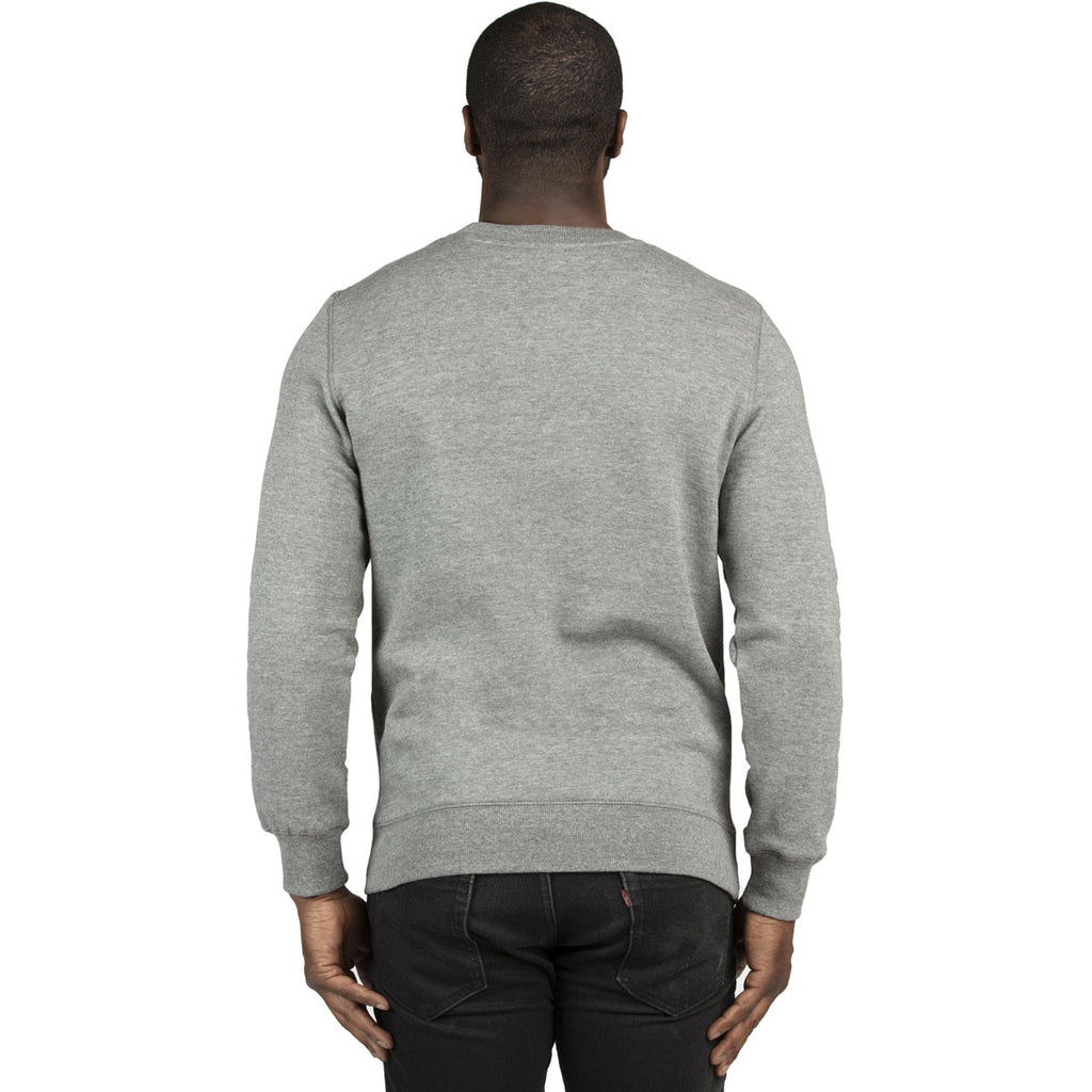 Threadfast Unisex Heather Grey Ultimate Crewneck Sweatshirt