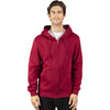 Threadfast Apparel Unisex Burgundy Ultimate Fleece Full-Zip Hooded Sweatshirt