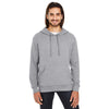 Threadfast Apparel Unisex Charcoal Heather Triblend French Terry Hoodie