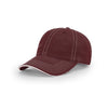 Richardson Maroon/White Lifestyle Unstructured Washed Chino Sandwich Visor Cap