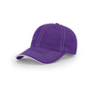 Richardson Purple/White Lifestyle Unstructured Washed Chino Sandwich Visor Cap