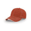 Richardson Texas Orange/White Lifestyle Unstructured Washed Chino Sandwich Visor Cap