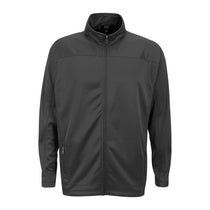 Vantage Men's Dark Grey Brushed Back Micro-Fleece Full-Zip Jacket