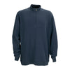 Vantage Men's Deep Navy Premium Cotton 1/4-Zip Fleece Pullover