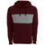 Vantage Men's Deep Maroon Premium Cotton Blocked Fleece Pullover Hoodie