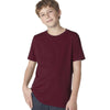 Next Level Boy's Maroon Premium Short-Sleeve Crew Tee