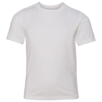Next Level Boy's White CVC Crew Tee