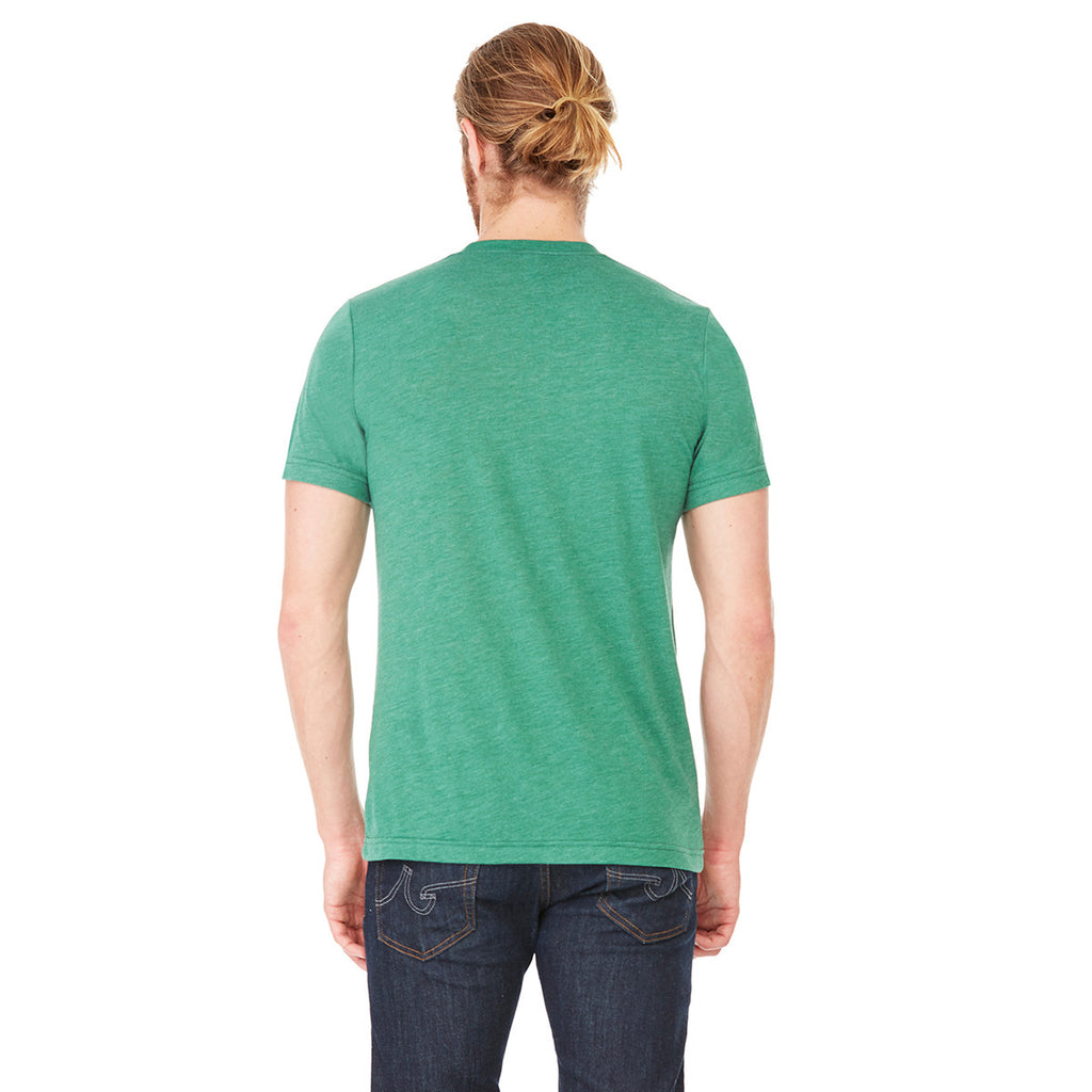 Bella + Canvas Unisex Grass Green Triblend Short-Sleeve T-Shirt