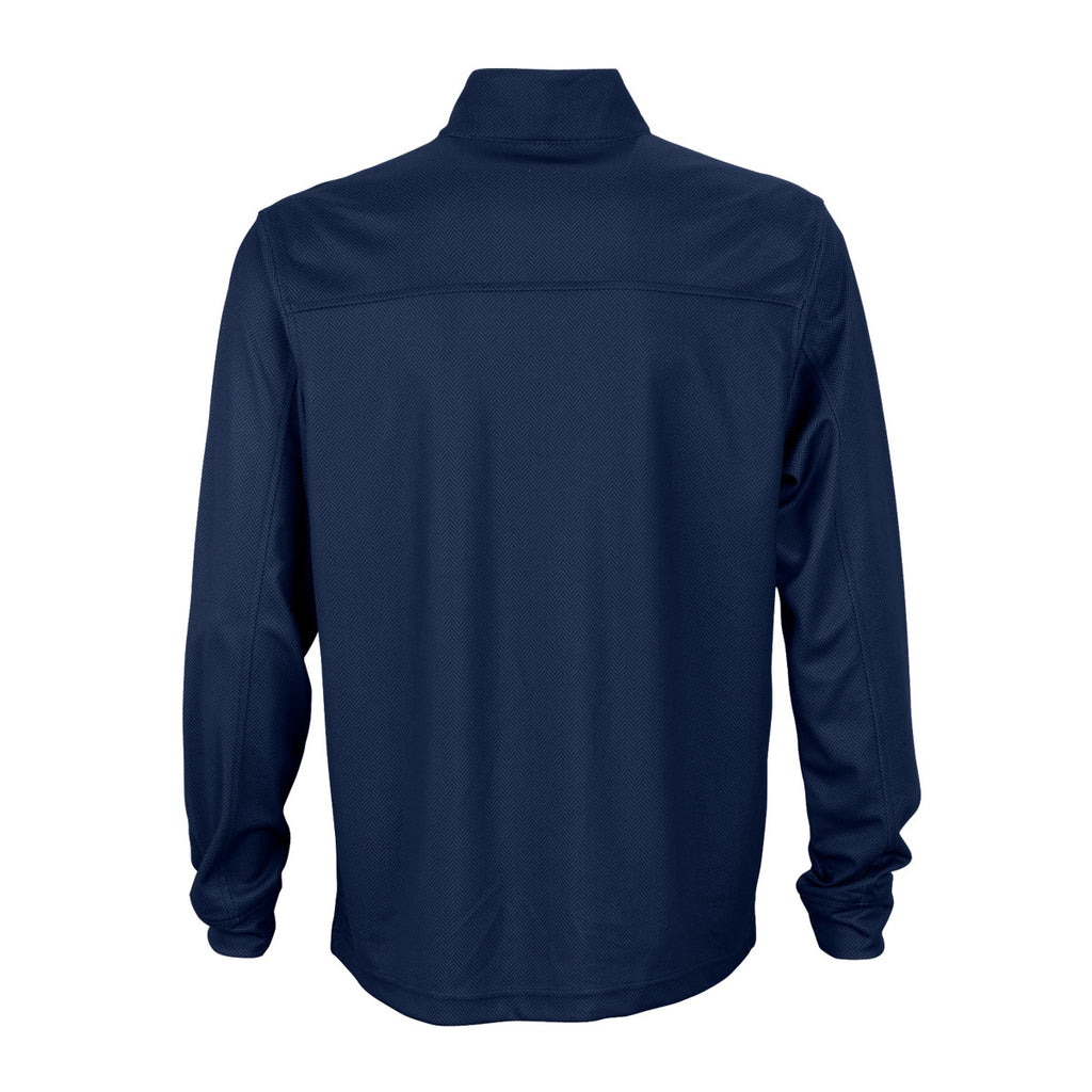 Vantage Men's Navy Pro Herringbone 1/4-Zip Pullover