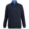 Edwards Unisex Navy/French Blue Performance Pullover Quarter Zip