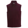 Edwards Unisex Maroon Microfleece Vest