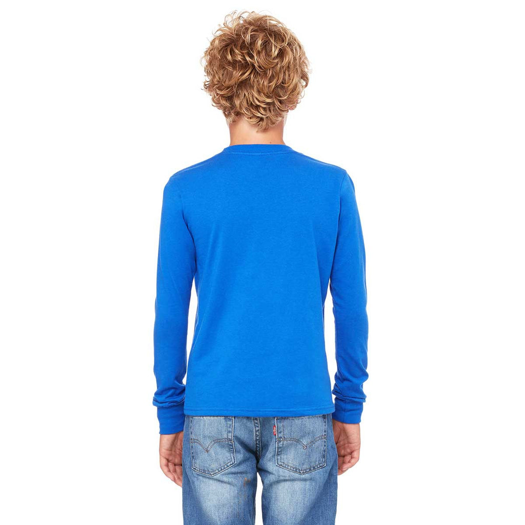 Bella + Canvas Youth True Royal Jersey Long-Sleeve T-Shirt