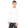 Bella + Canvas Men's White Jersey Long-Sleeve T-Shirt