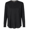 LAT Women's Black Fine Jersey Long Sleeve Tee