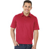 Charles River Men's Red Heather Heathered Polo