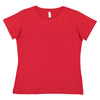 LAT Women's Red Premium Jersey T-Shirt