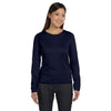 LAT Women's Navy Long Sleeve Premium Jersey T-Shirt