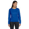 LAT Women's Royal Long Sleeve Premium Jersey T-Shirt