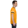 Augusta Sportswear Men's Gold/Black/White Sleeve Stripe Jersey