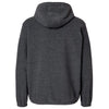 Burnside Men's Heather Charcoal Polar Fleece Quarter-Zip Hooded Pullover