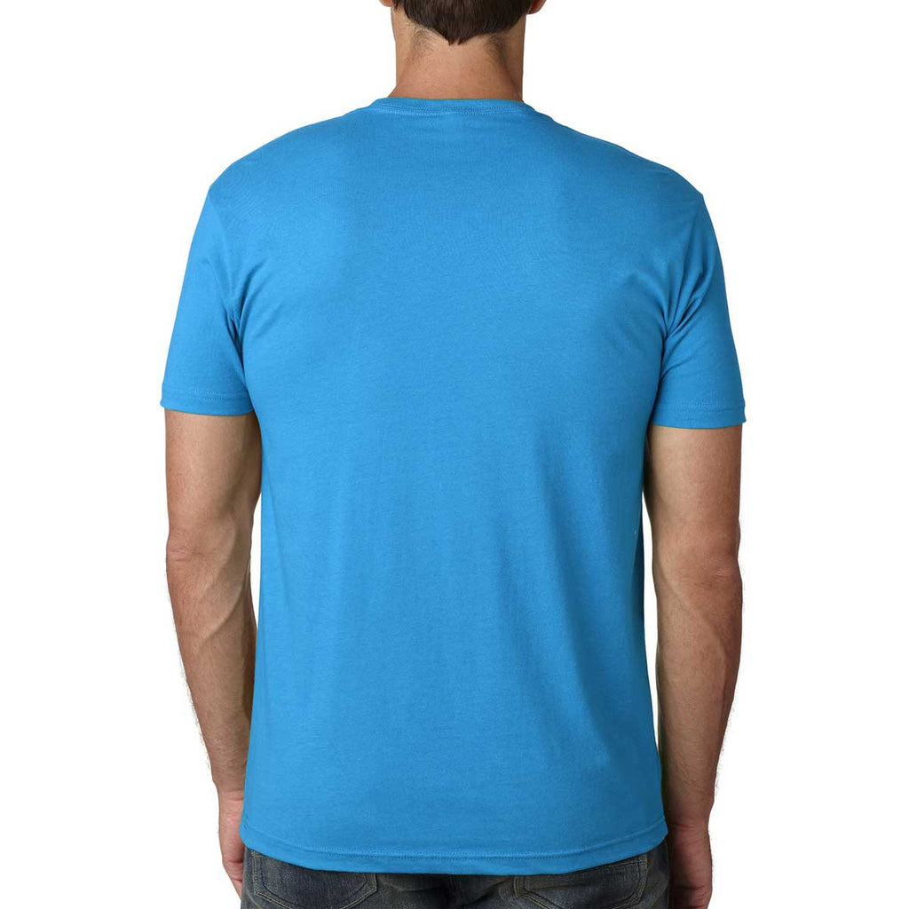 Next Level Men's Turquoise Premium Fitted Short-Sleeve Crew