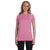 LAT Women's Pink Junior Fit Fine Jersey T-Shirt