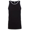 Next Level Men's Black/Heather Grey Premium Jersey Tank