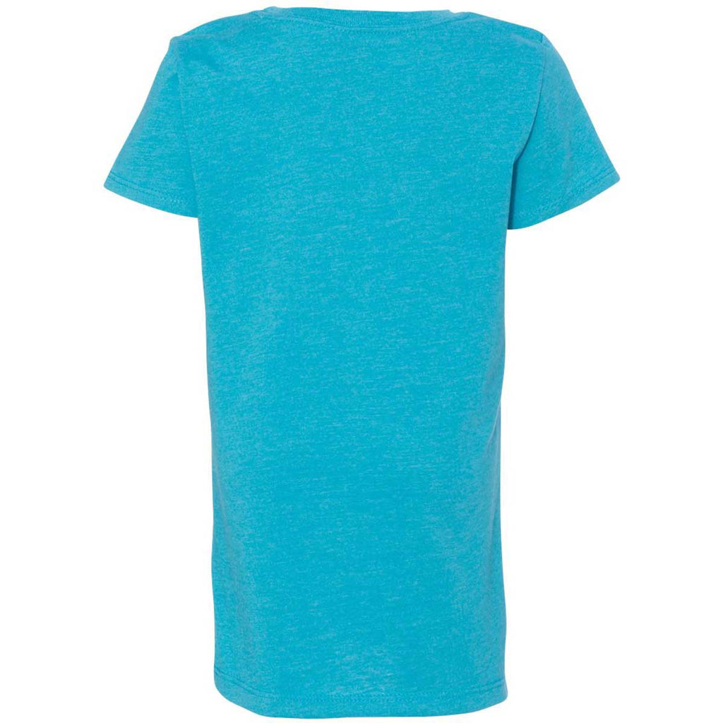 Next Level Girl's Bondi Blue Princess CVC Tee