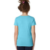 Next Level Girl's Bondi Blue Princess CVC Tee