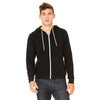 Bella + Canvas Unisex Black Full-Zip Hoodie