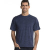 Charles River Men's Navy Space Dye Performance Tee