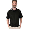 Charles River Men's Black Classic Wicking Polo