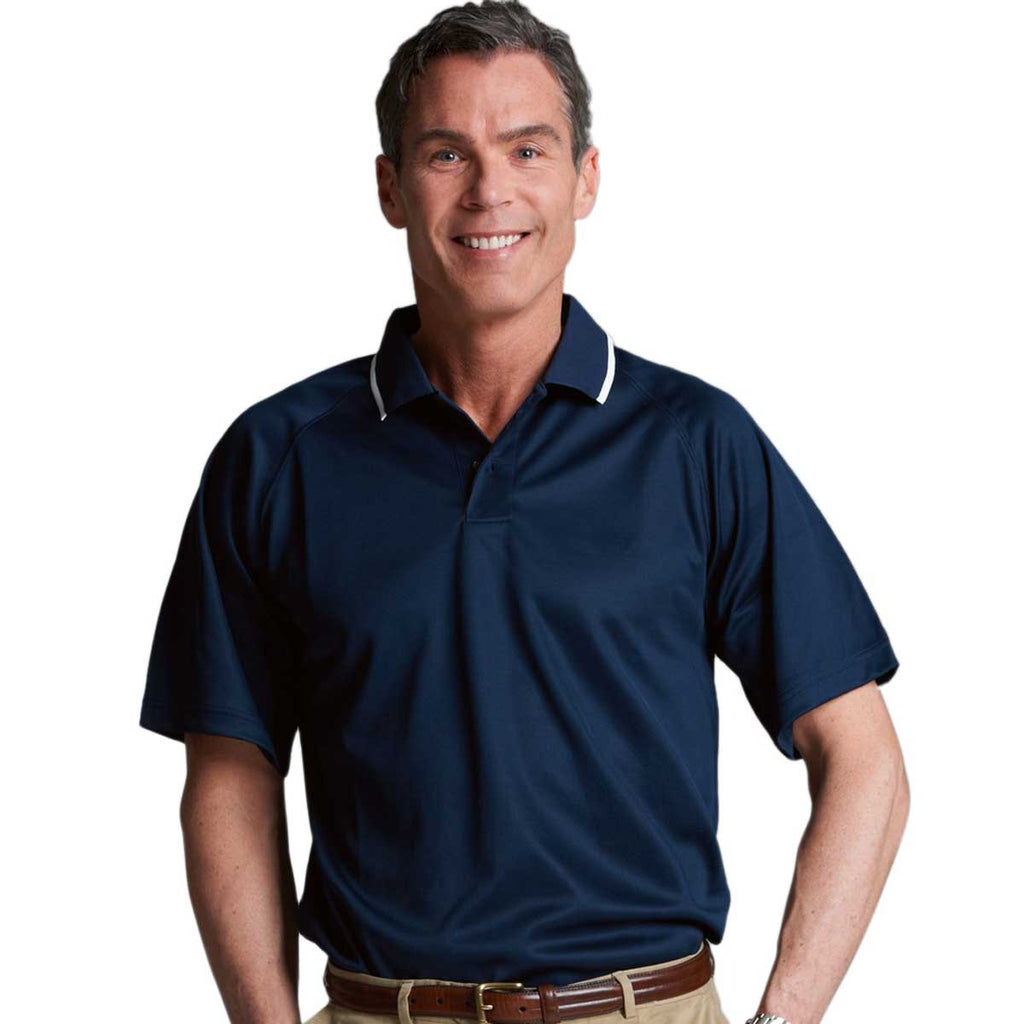 Charles River Men's Navy Classic Wicking Polo