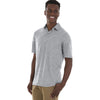 Charles River Men's Grey Space Dye Performance Polo