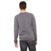 Bella + Canvas Unisex Dark Grey Marble Sponge Fleece Crew Neck Sweatshirt