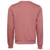 Bella + Canvas Unisex Mauve Sponge Fleece Classic Crewneck Sweatshirt