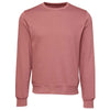 Bella + Canvas Unisex Mauve Sponge Fleece Classic Crewneck Sweatshirt