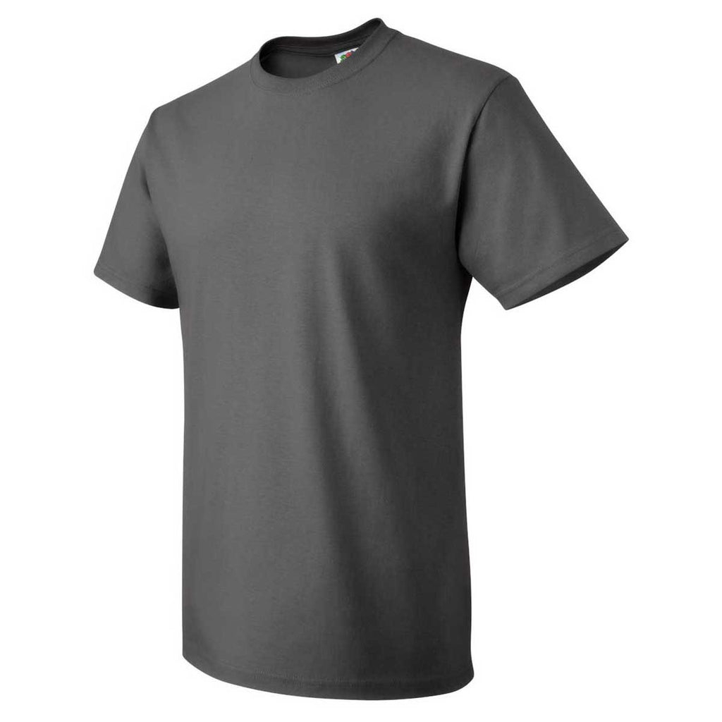 Fruit of the Loom Men's Charcoal Grey HD Cotton Short Sleeve T-Shirt