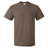 Fruit of the Loom Men's Chocolate HD Cotton Short Sleeve T-Shirt