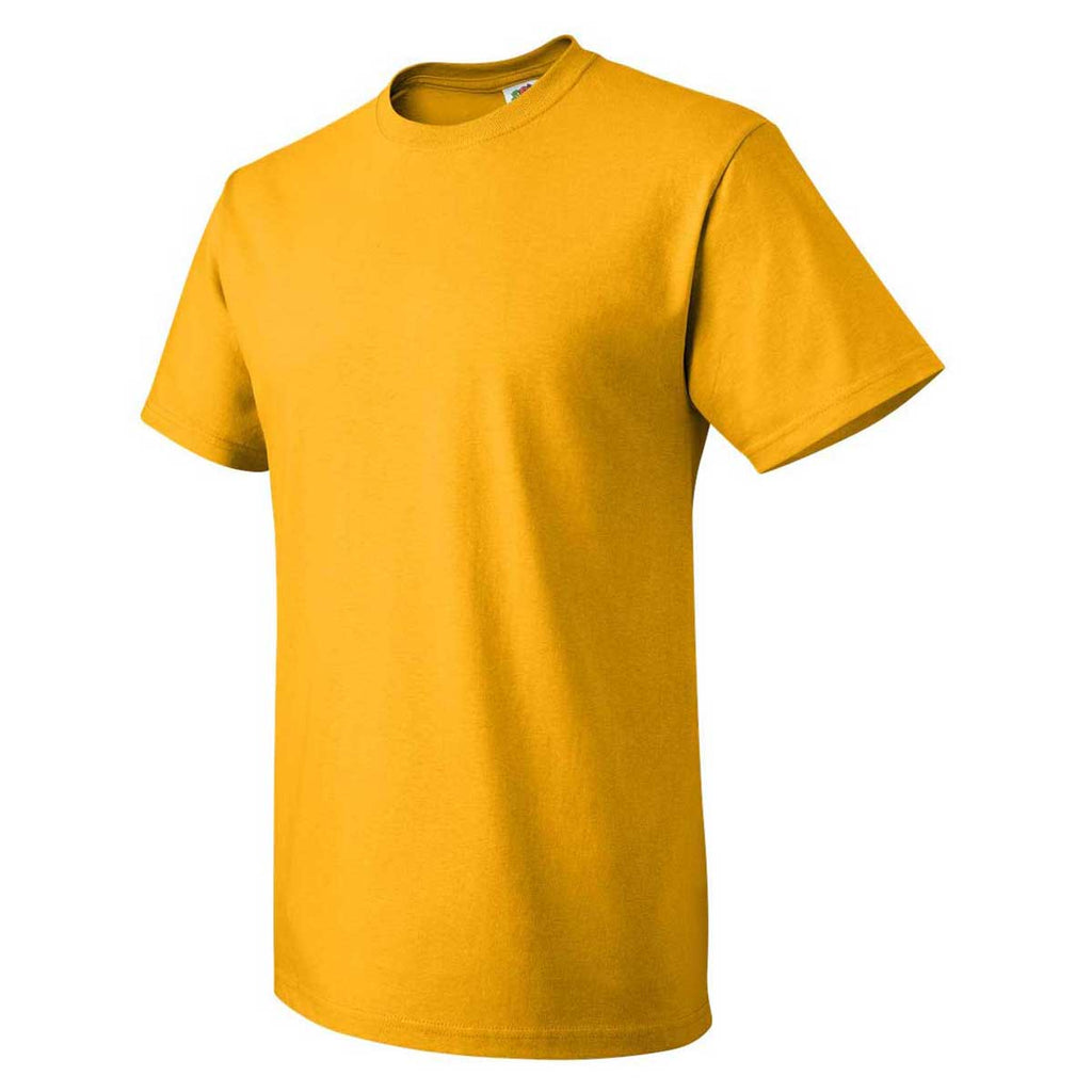 Fruit of the Loom Men's Gold HD Cotton Short Sleeve T-Shirt