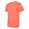 Fruit of the Loom Men's Retro Heather Coral HD Cotton Short Sleeve T-Shirt