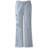 Cherokee Workwear Women's Grey Low-Rise Drawstring Cargo Pant