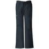 Cherokee Workwear Women's Pewter Low-Rise Drawstring Cargo Pant