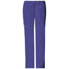 Cherokee Workwear Women's Grape Premium Core Stretch Mid-Rise Drawstring Cargo Pant