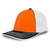 Pacific Headwear Orange/White/Black Universal Fitted Trucker Mesh Cap