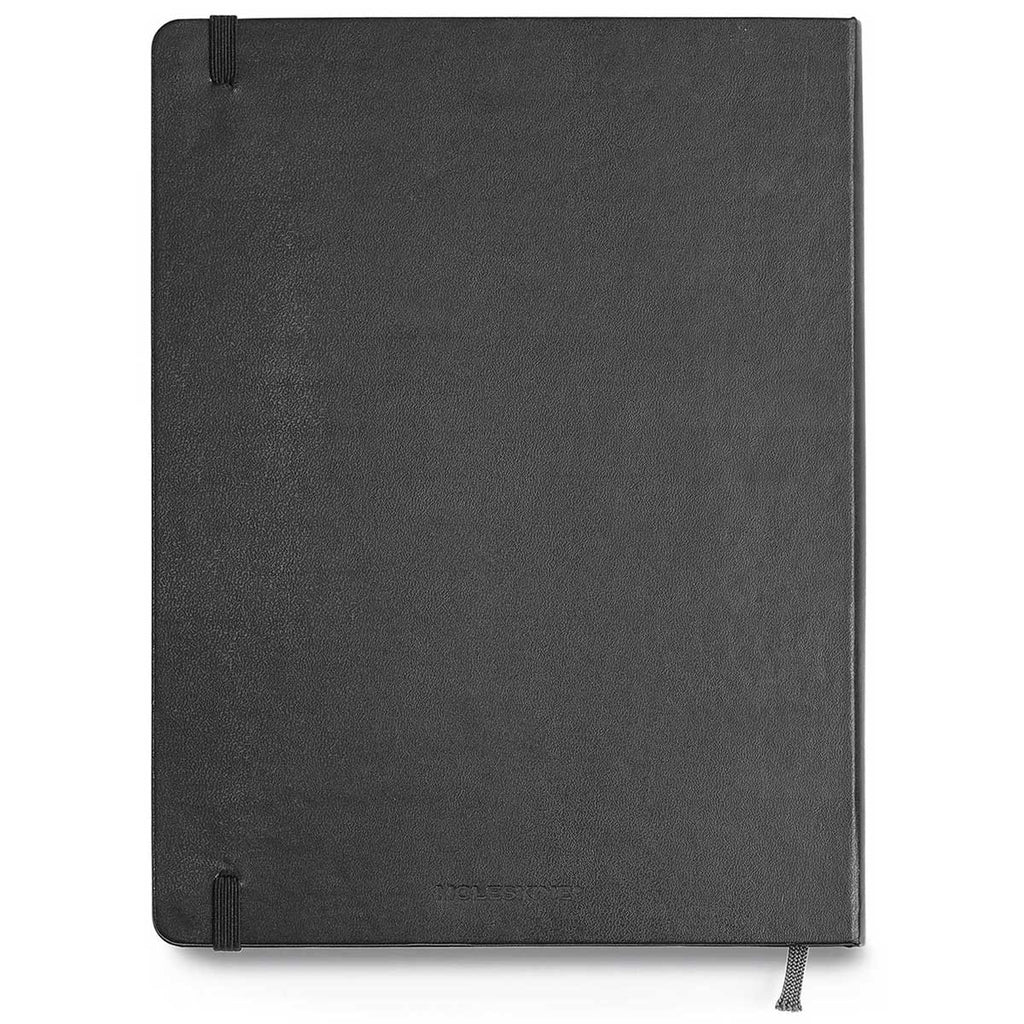 Moleskine Black Hard Cover Ruled Extra Large Notebook (7.5" x 9.75")