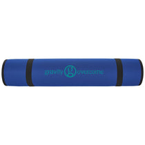 BIC Blue Yoga Mat with Shoulder Strap
