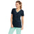 Barco Grey's Anatomy Women's Steel/Aqua Mist/Moonstruck Active Contrast Edge V-Neck Top