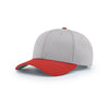 Richardson Grey/Red On-Field Combination Pro Mesh Adjustable Cap