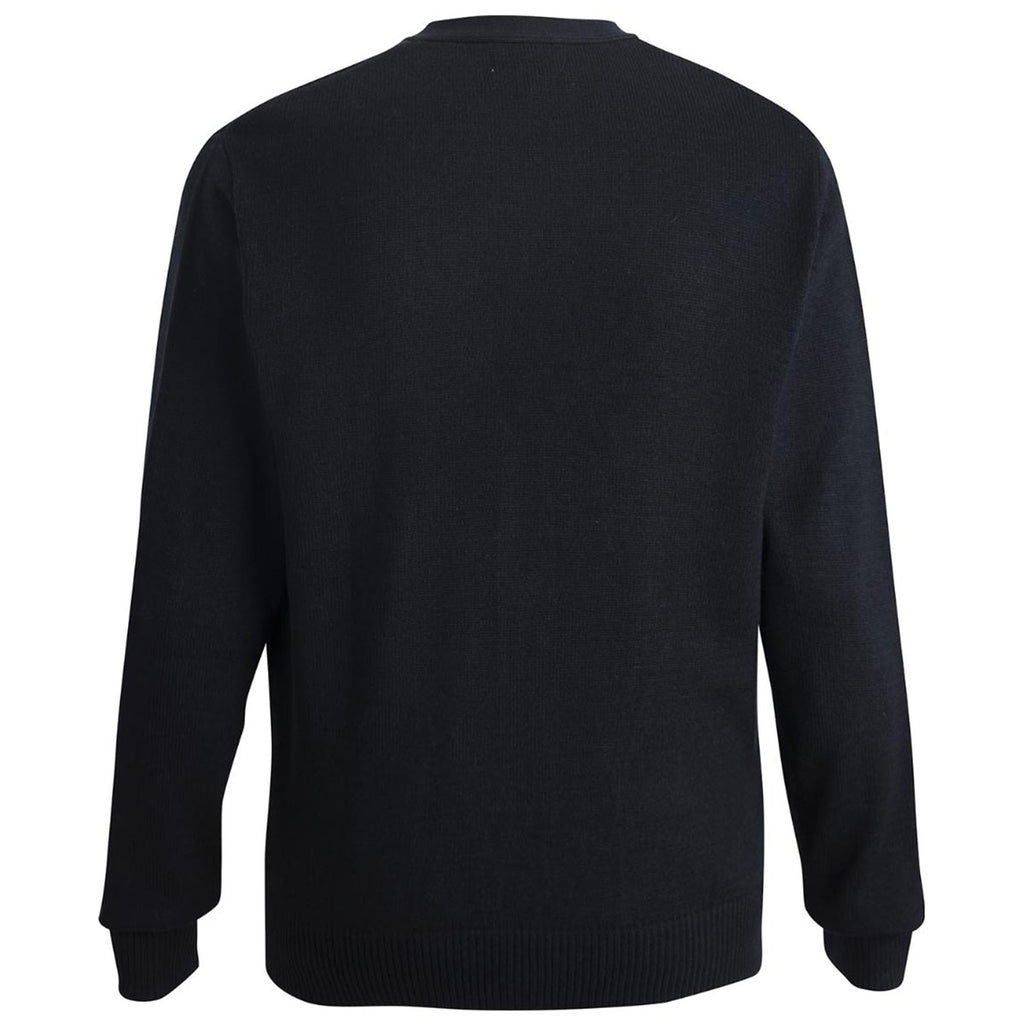 Edwards Men's Navy Jersey Knit Acrylic Cardigan With Pockets